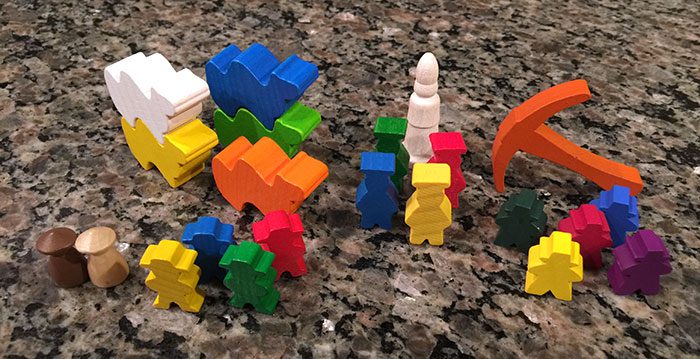 Wooden Gaming Components, Wooden Game Meeples Bits