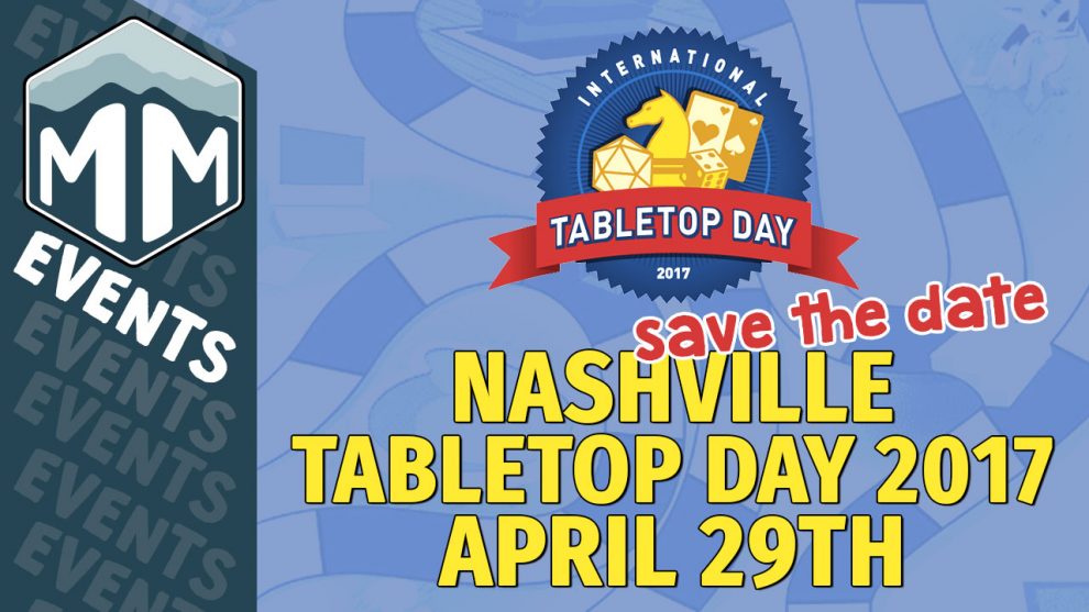 Nashville Tabletop Day 2017 - Save the Date