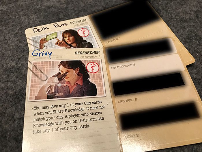 Pandemic: Legacy - role cards