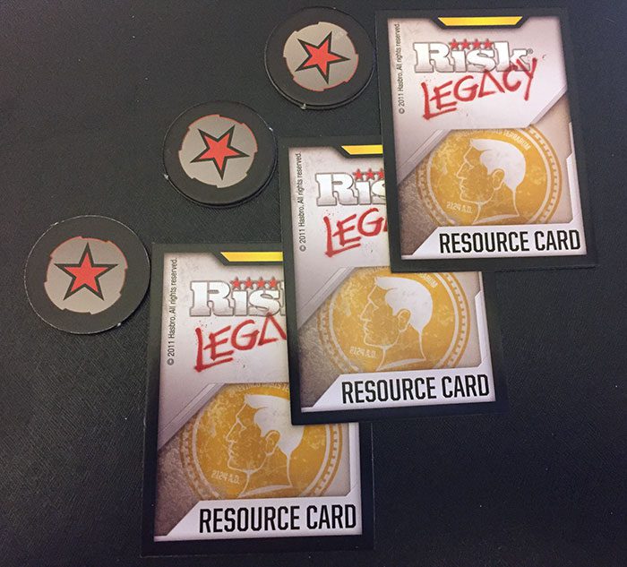 Risk Legacy stars and resources