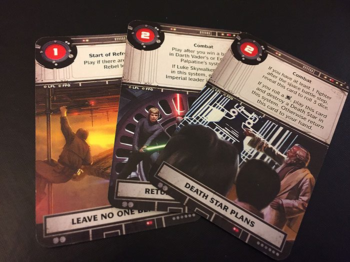 Star Wars: Rebellion - objective cards