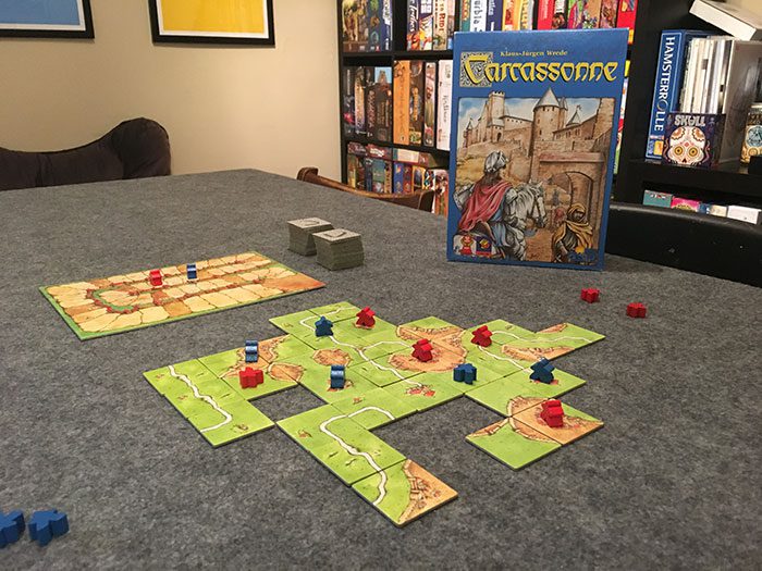 Carcassonne game setup