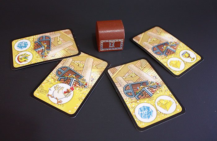 Cards and treasure chest