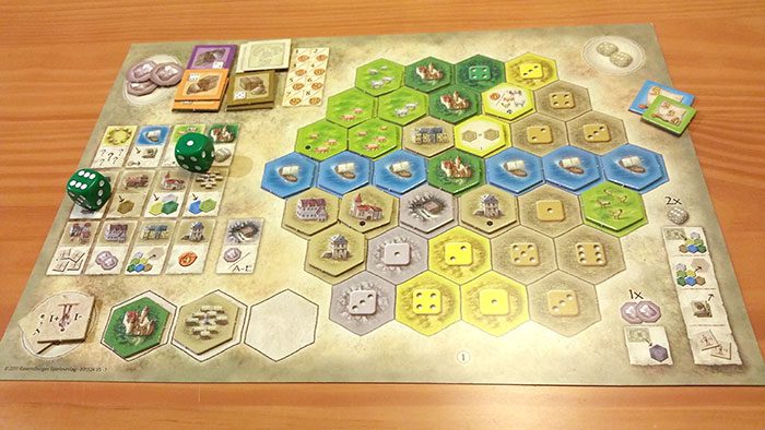 Castles of Burgundy player board