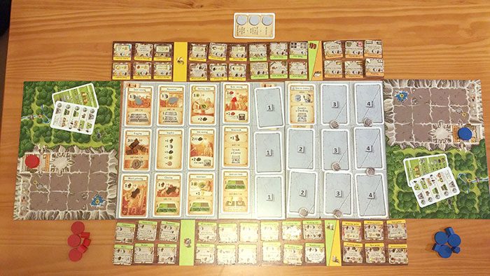 Caverna action selection board