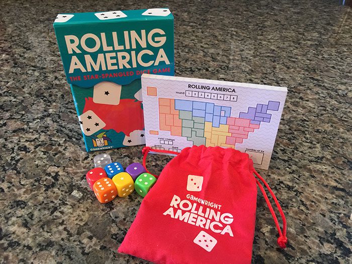 Rolling America components and box