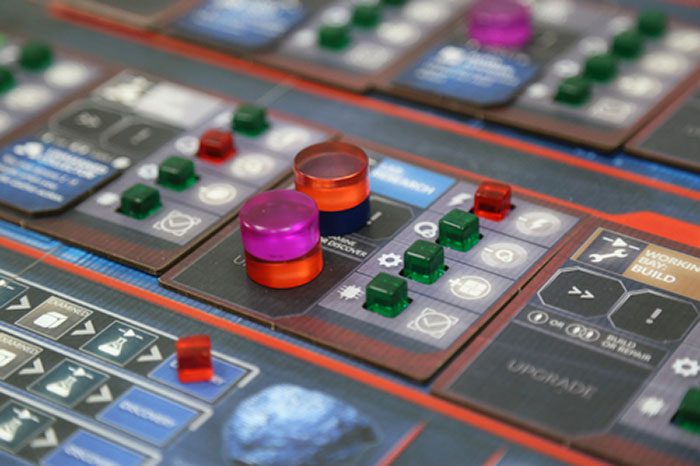 First Martians: Adventures on the Red Planet game board closeup