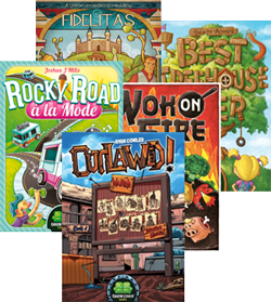 Green Couch Games - King of the light filler game! Green Couch Games box art