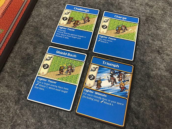 Hero action cards