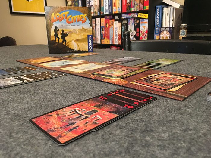 Lost Cities game setup