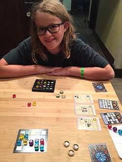 My daughter Noelle playing Sagrada