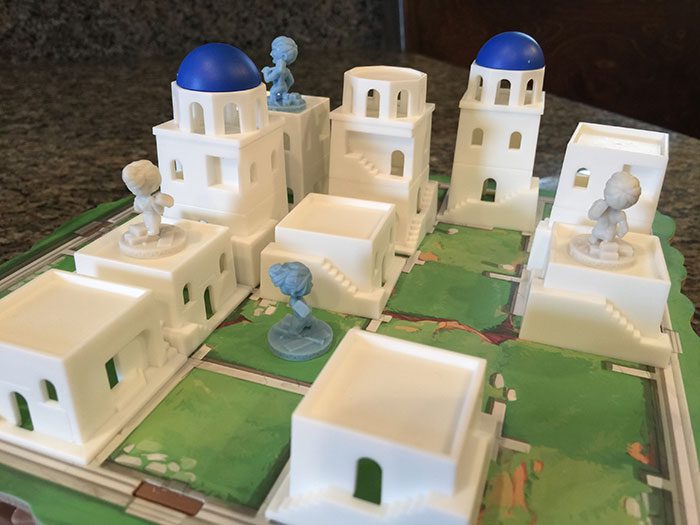 Santorini game board