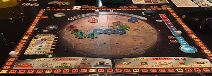 Terraforming Mars mid-game play