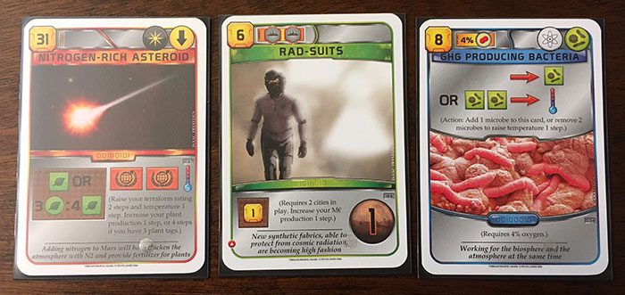 Terraforming Mars - more action cards