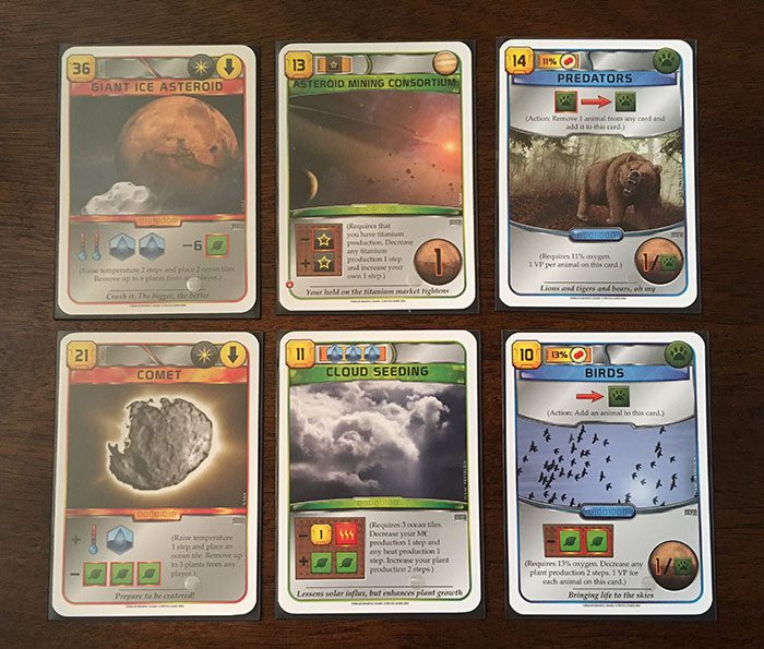 Terraforming Mars "take-that" cards