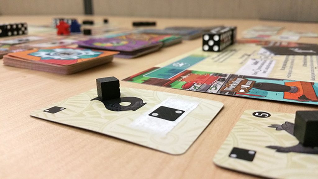 A game of Oaxaca in progress