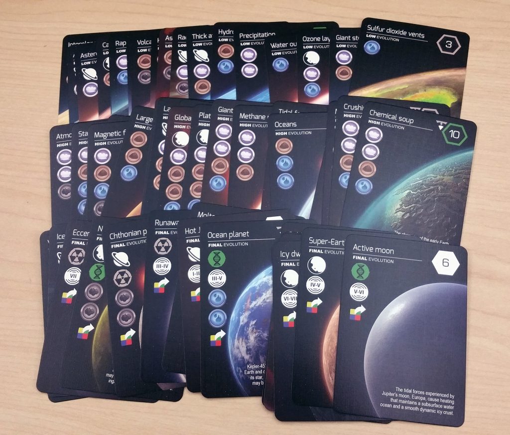 Planetarium card types