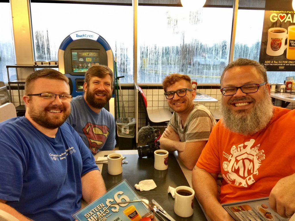 Breakfast with the Meeple Mountain team