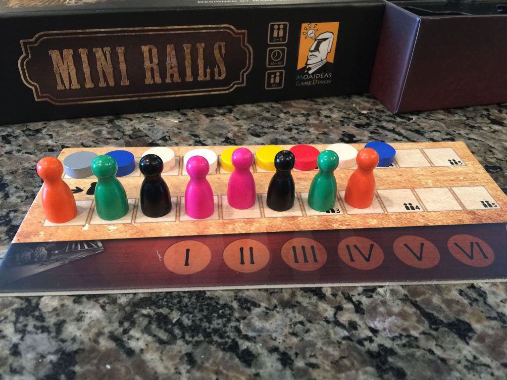 Mini Rails turn order board