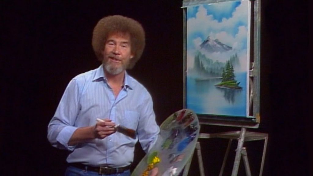 Bob Ross on camera