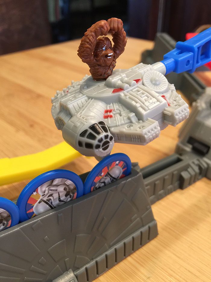 Loopin' Chewie attacking stormtroopers
