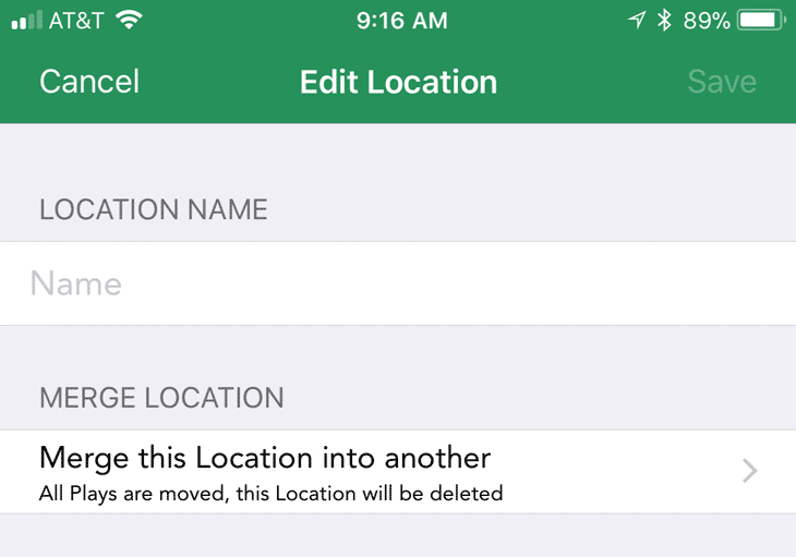 Adding a location