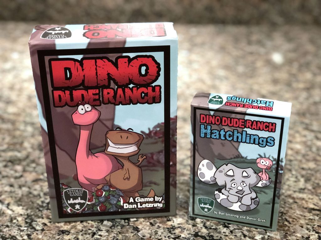 Dino Dude Ranch Hatchlings box with it's momma