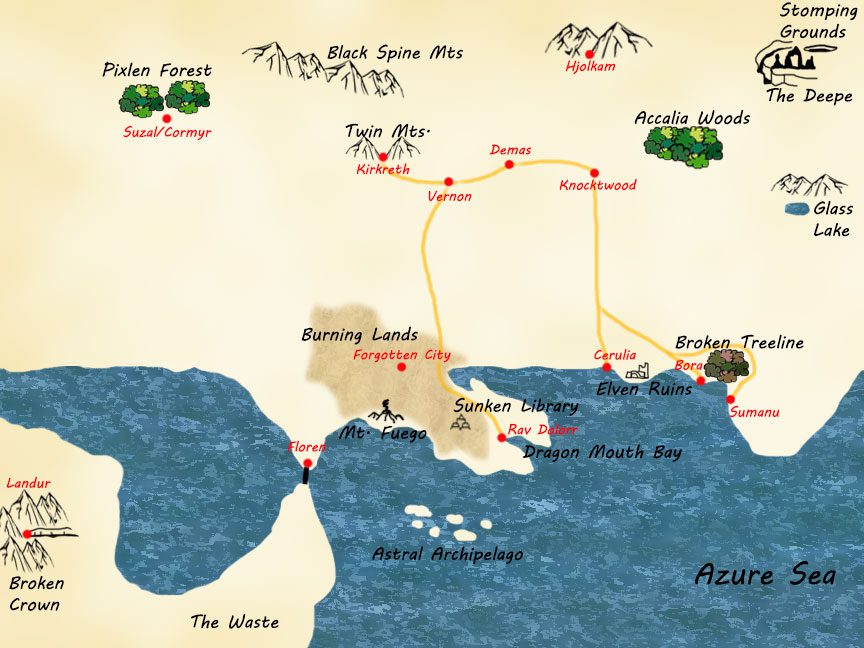 Homebrew D&D Campaign on The Fantasy World Map.