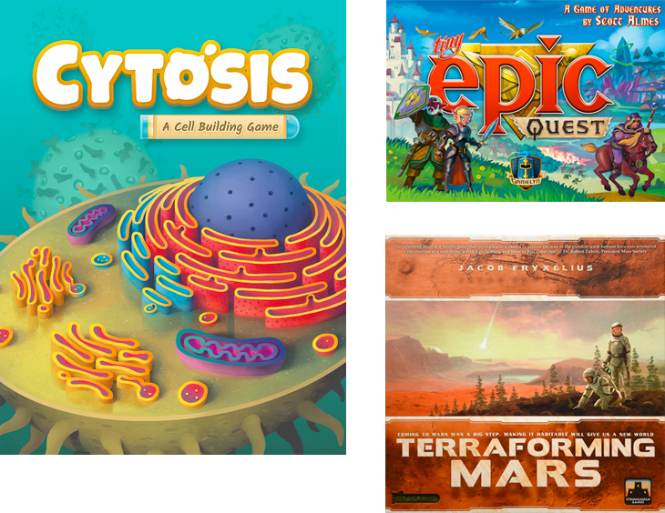 Cytosis, Terraforming Mars, and Tiny Epic Quest