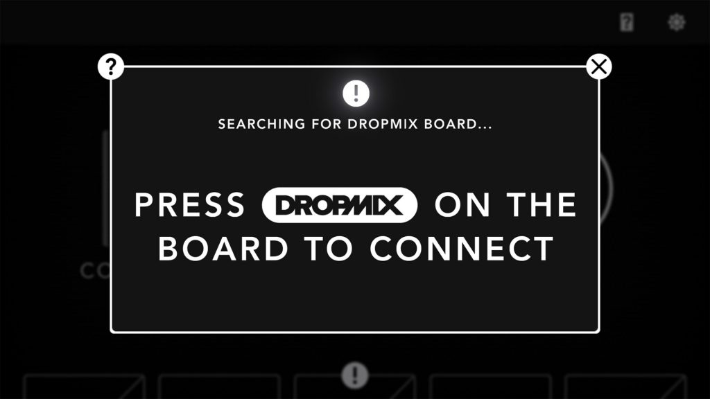 Dropmix connecting the app to the board