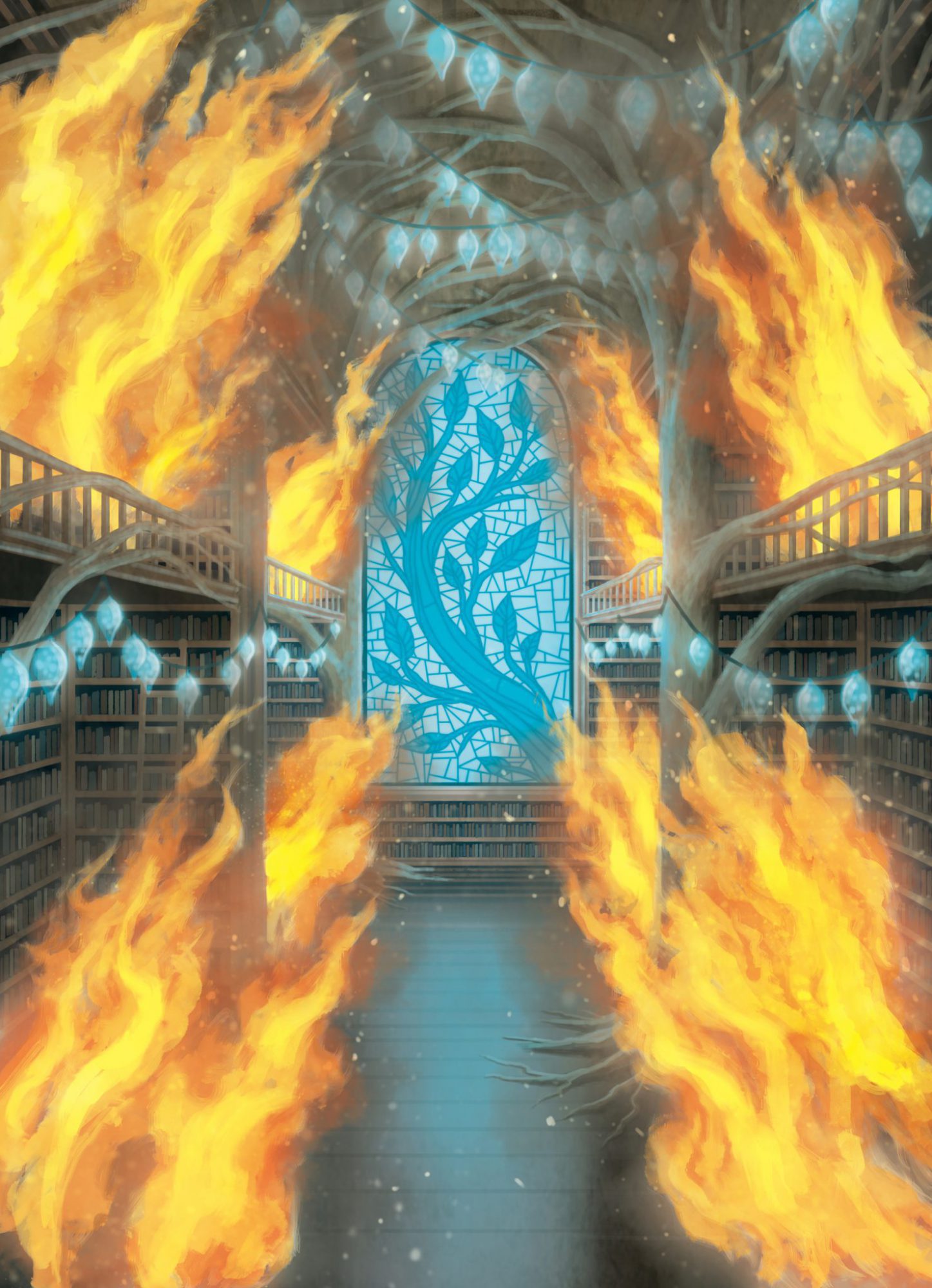 Fire in the Library Game Review – Meeple Mountain