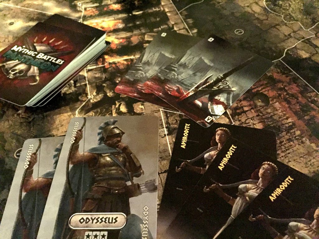 Mythic Battles card play