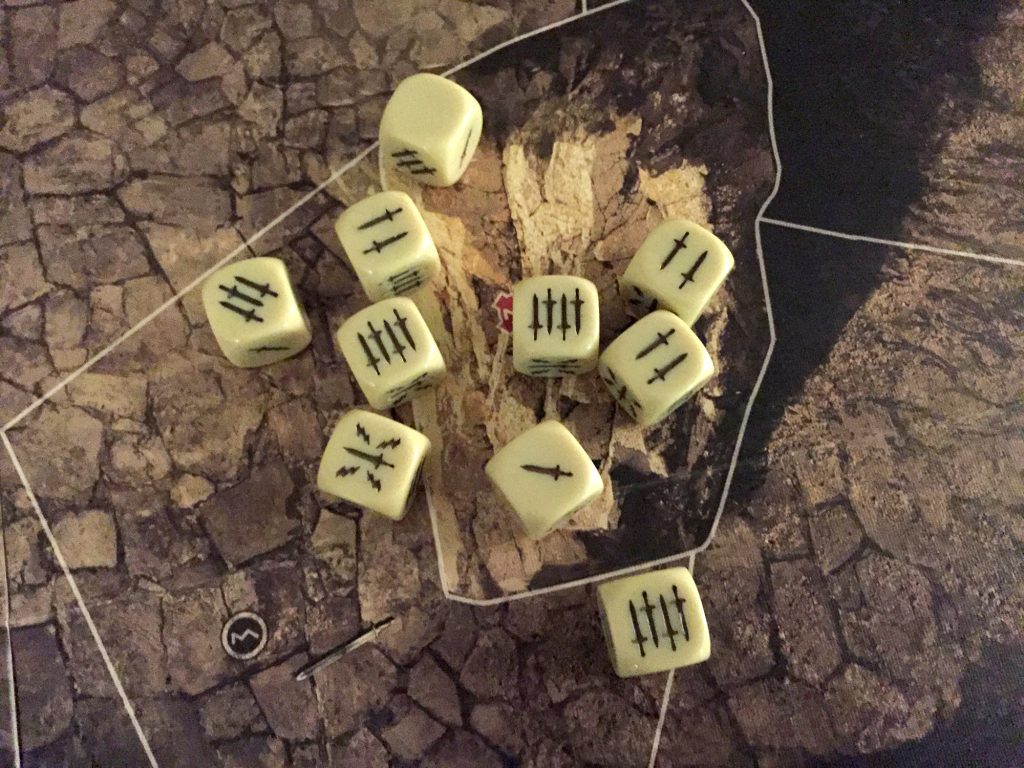 Mythic Battles combat dice