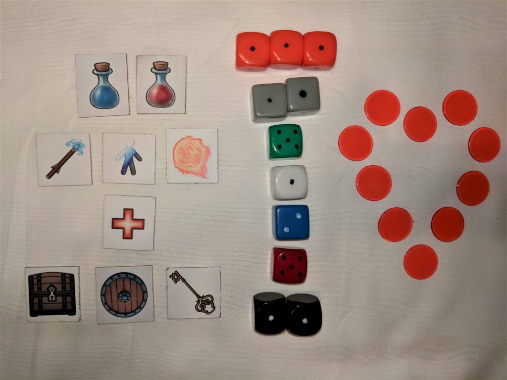 Components from Heroes & Treasures