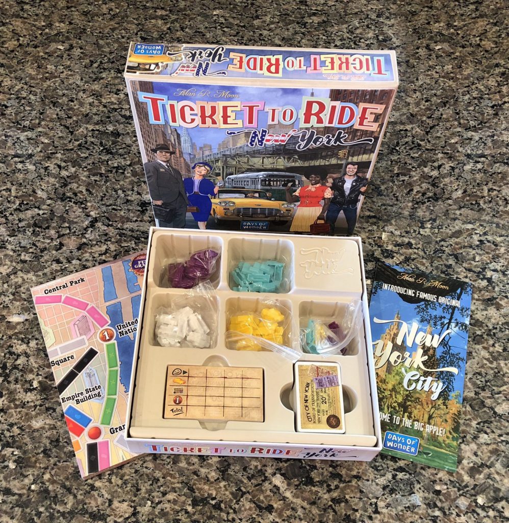 Ticket to Ride: New York components and insert