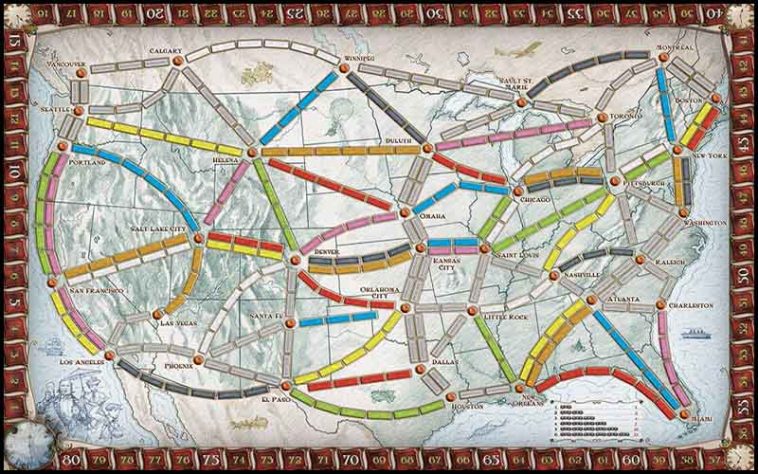 Ticket to Ride board