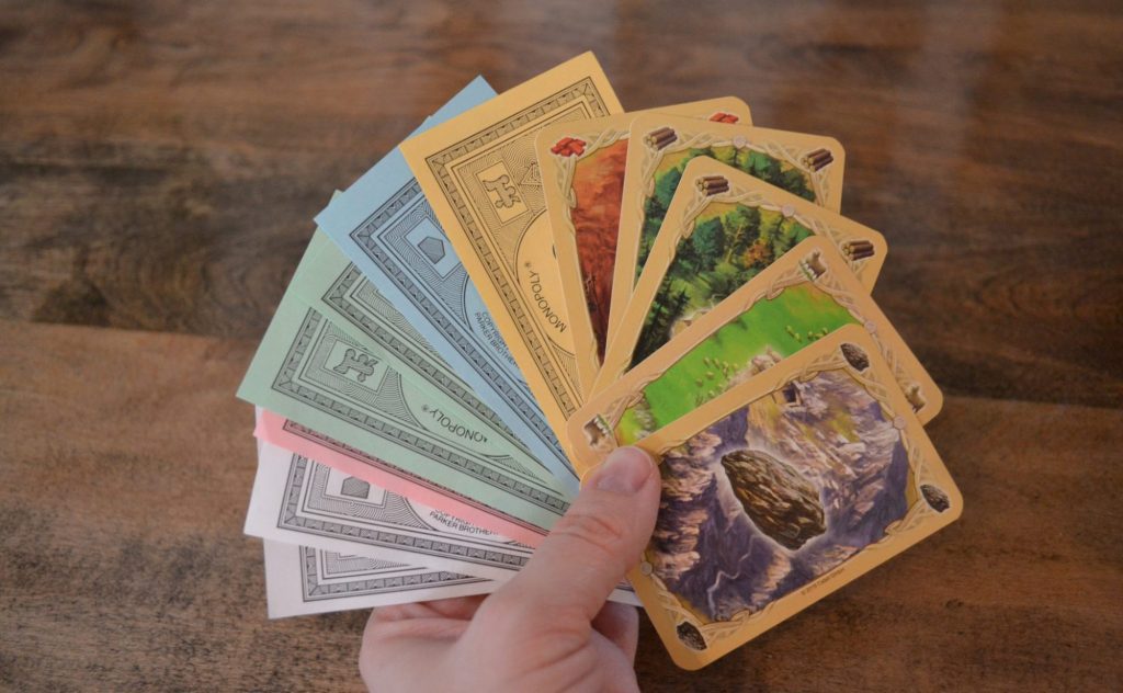 Monopoly Money to Resource Cards