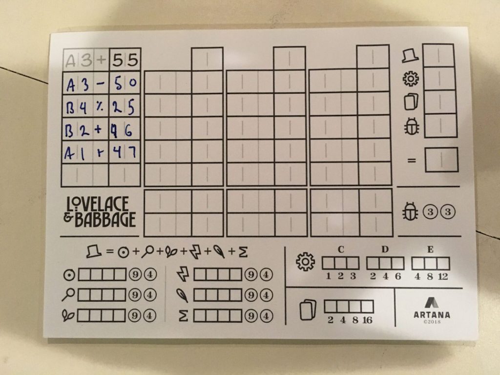Lovelace Game Board