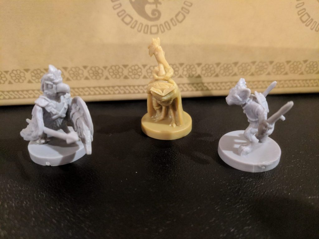 Photo of miniatures from game.