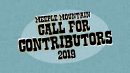 2019 Spring Call for Contributors header
