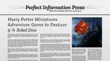 Harry Potter Miniatures Adventure Game to Feature 9 ¾ Sided Dice header