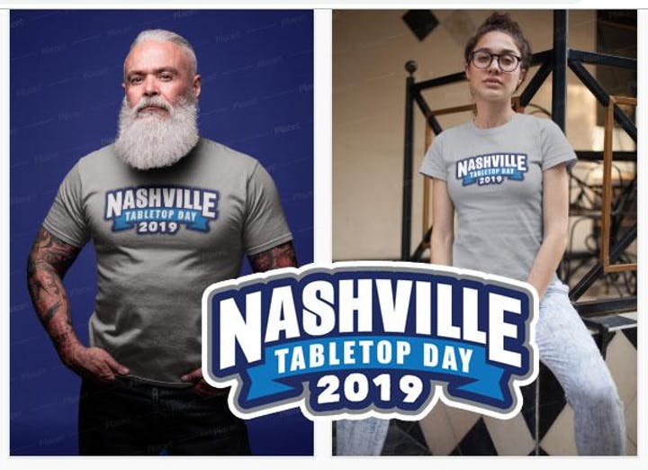 Nashville Tabletop Day 2019 event t-shirt