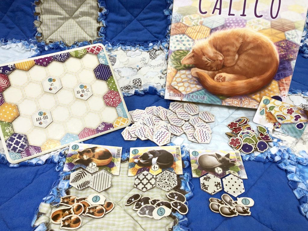 Buy Calico Board Game, Award Winning Strategy Game, Sew Your Quilt to Score Points, Family Fun, Easy to Learn, Solo Play, Ages 8+, 1-4 Players, 30-45 Min, Flatout Games, Alderac Entertainment Group (