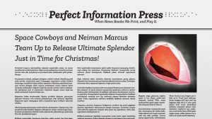Space Cowboys and Neiman Marcus Team Up to Release Ultimate Splendor Just in Time for Christmas! thumbnail