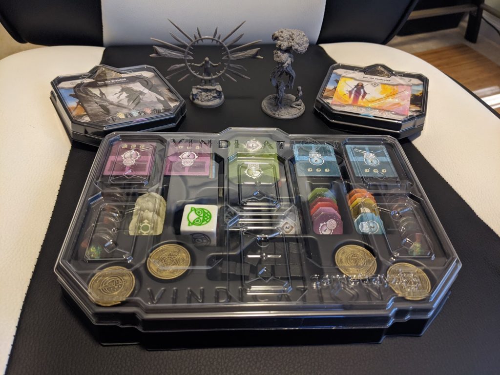 Vindication components and GameTrayz