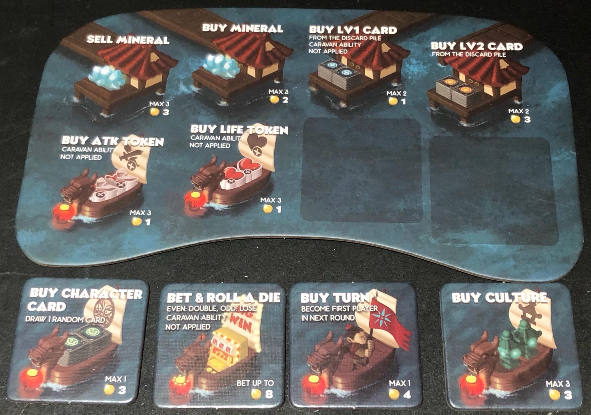 Shaolia: Warring States – Standard Edition – Strategie-Brettspiel Mit Würfelplatzierung, Kartenmanagement Und Motorbau – Für Anspruchsvolle Spieler