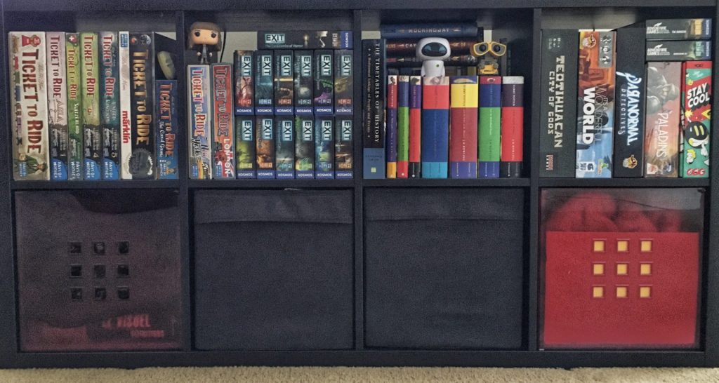 Board Game Storage Ideas for Family Game Night  Board game storage,  Shelves projects, Game storage