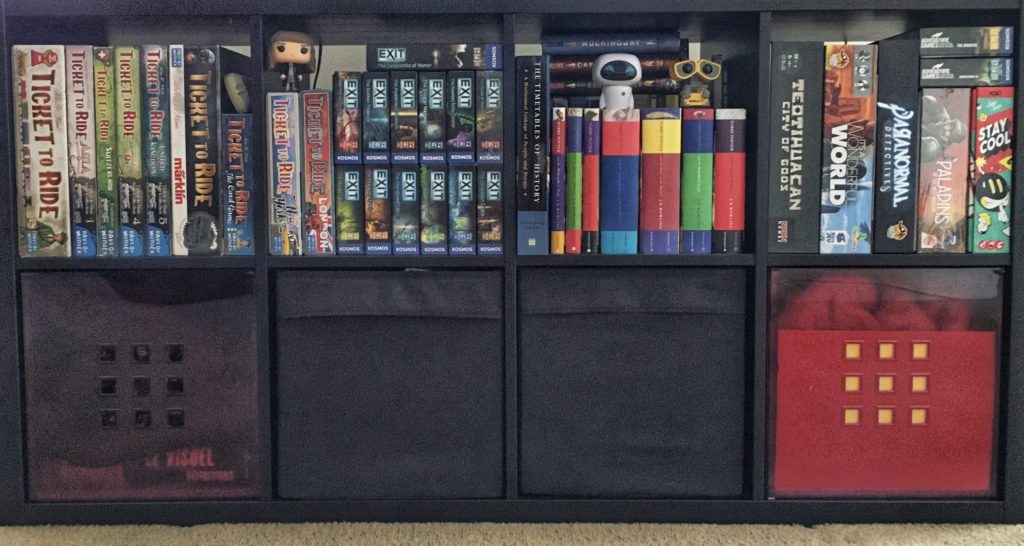 Board Game Organization with Kallax Shelves