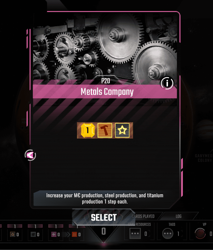 The Metals Company Prelude card offers a very nice increase.