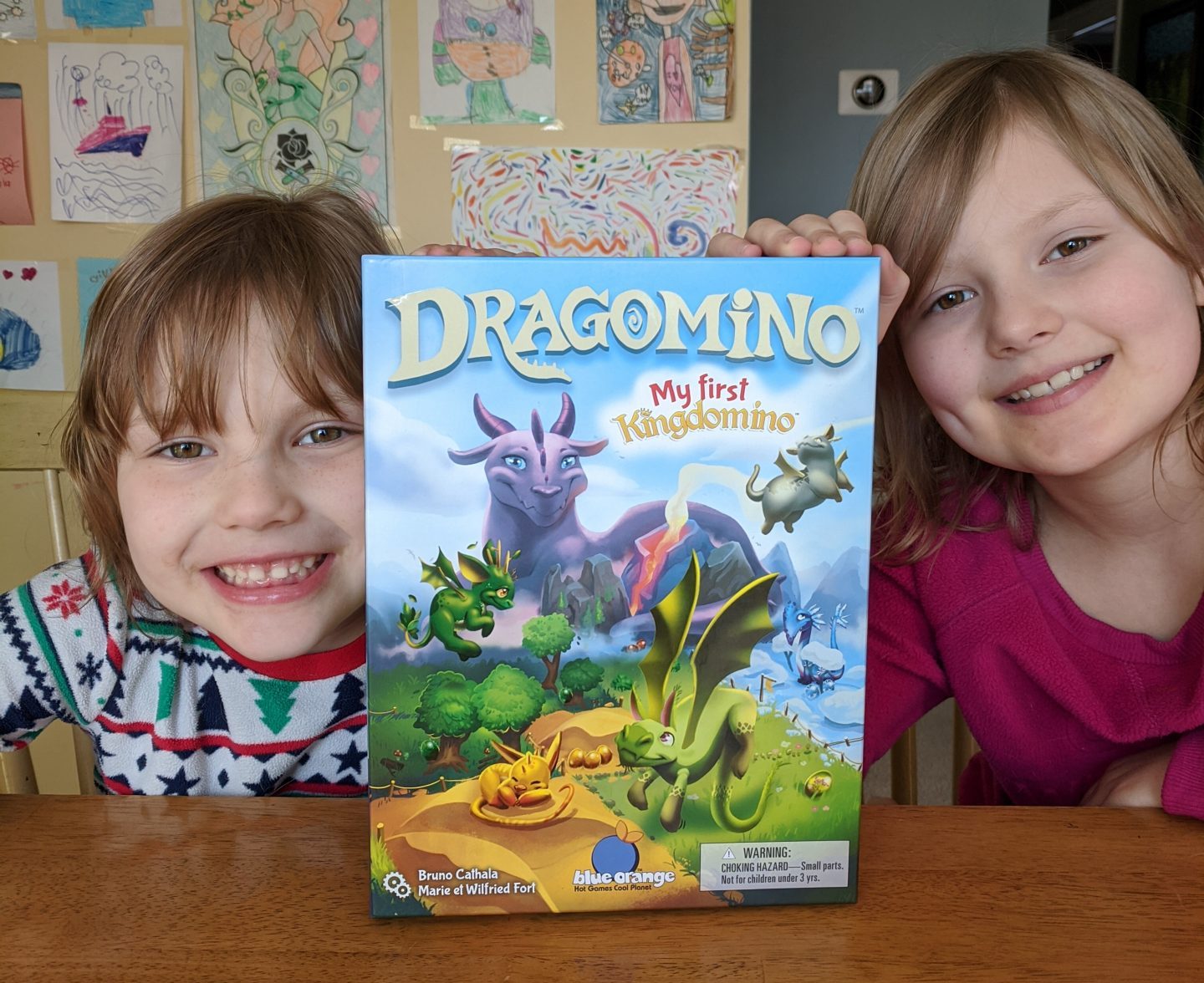 BLUE ORANGE GAMES Dragomino, My First Kingdomino- Kid Strategy Game for 2  to 4 Players- Ages 5 and Up